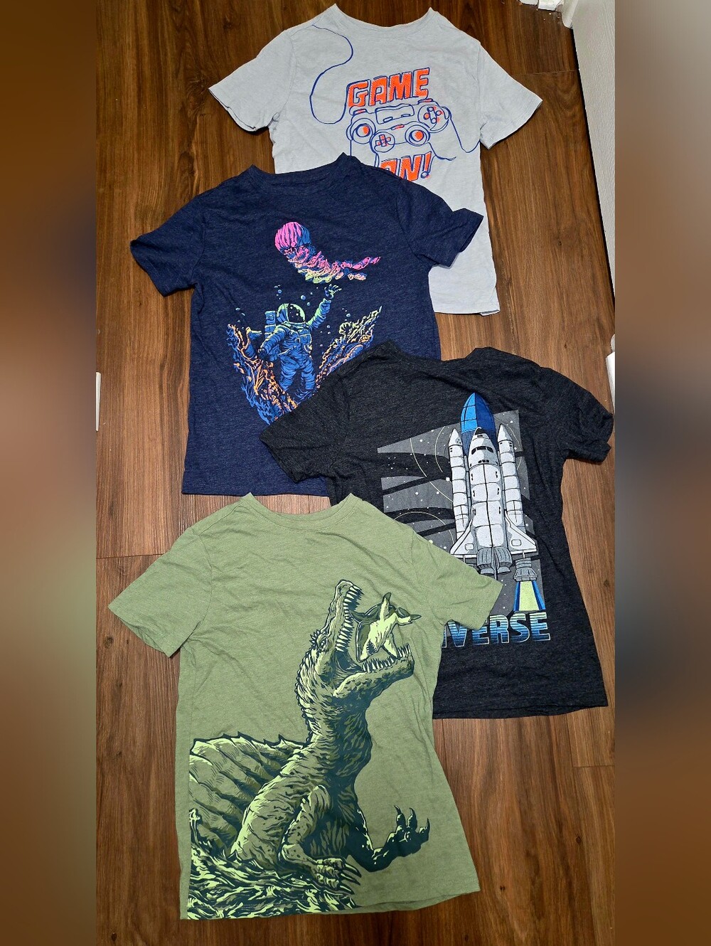 Boys Graphic Tee Lot, Set Of 4, Cat & Jack Brand, Size XL 14